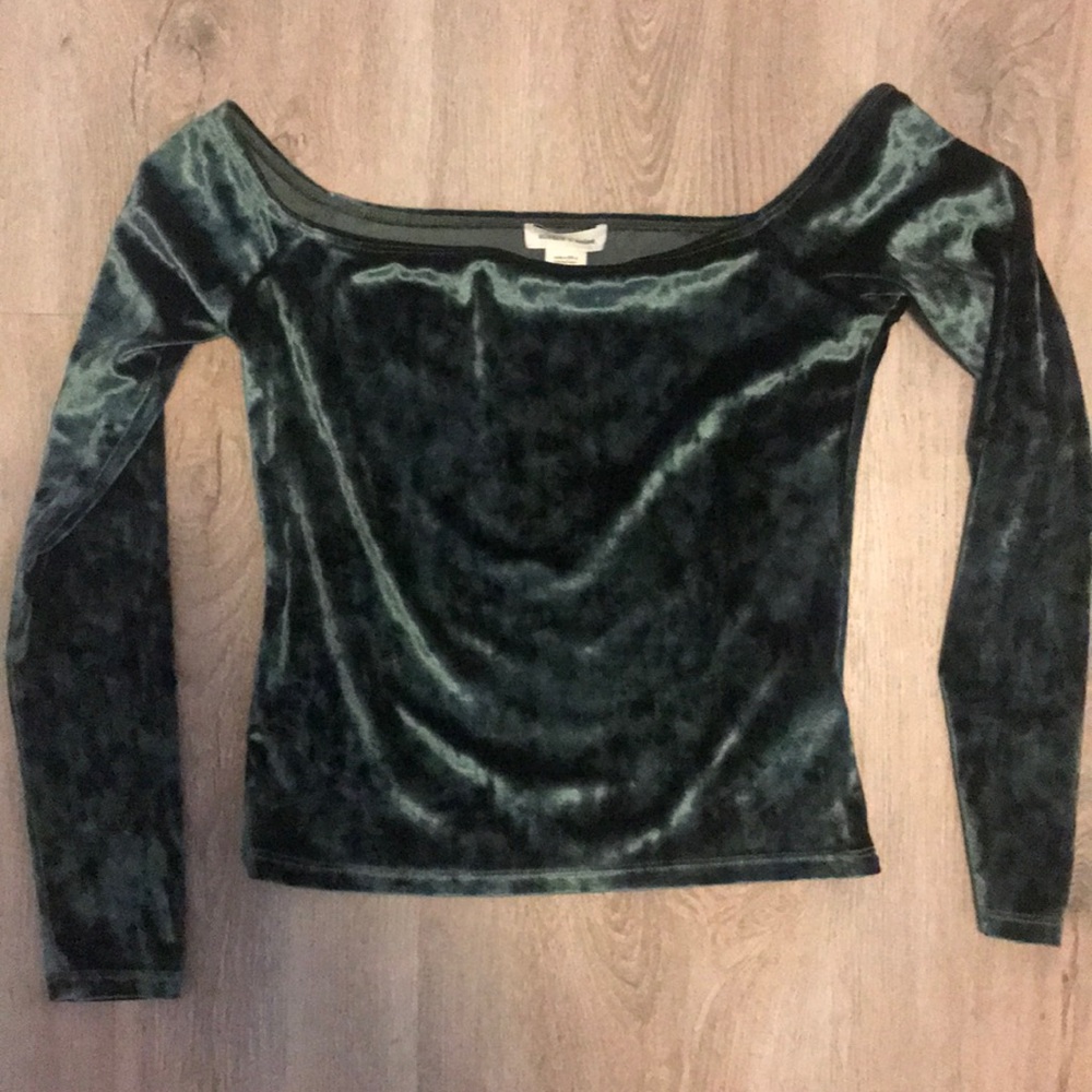 Green Velvet Shirt